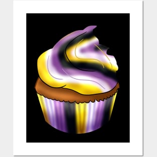 Nonbinary LGBTQ Cupcake Posters and Art